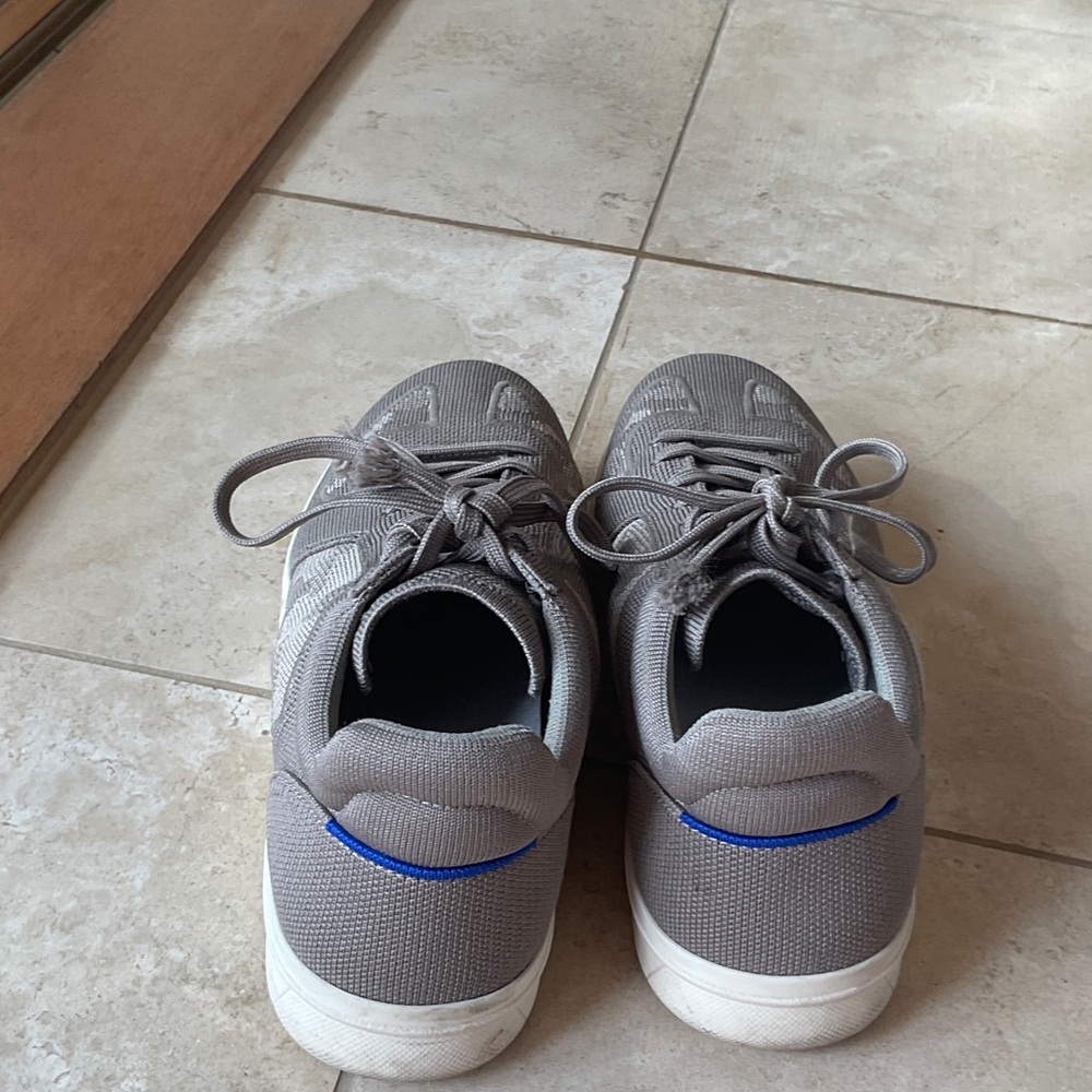 Rothy's Men's Gray and Blue Sneakers